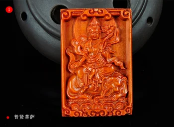 

LETSFUN Fine Jewelry Buddhism Indonesian Blood Dragon Wood Kwan-Yin GuanYin Avalokitesvara Pendant Free Shipping