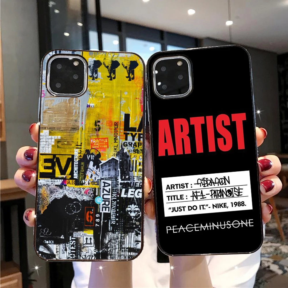 Fashion G dragon peaceminusone x Fragment Daisy phone Case For iphone 11 pro max 6s 7 8 plus Xs Max Xr Relief Black Cover | Мобильные