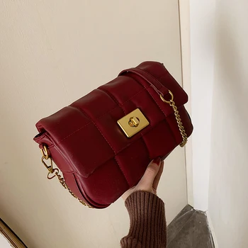 

NEW Women Handbags Famous Brand Women Messenger Bag Chains PU Leather Women Shoulder Bag Fashion Small Flap Bags bolsos mujer