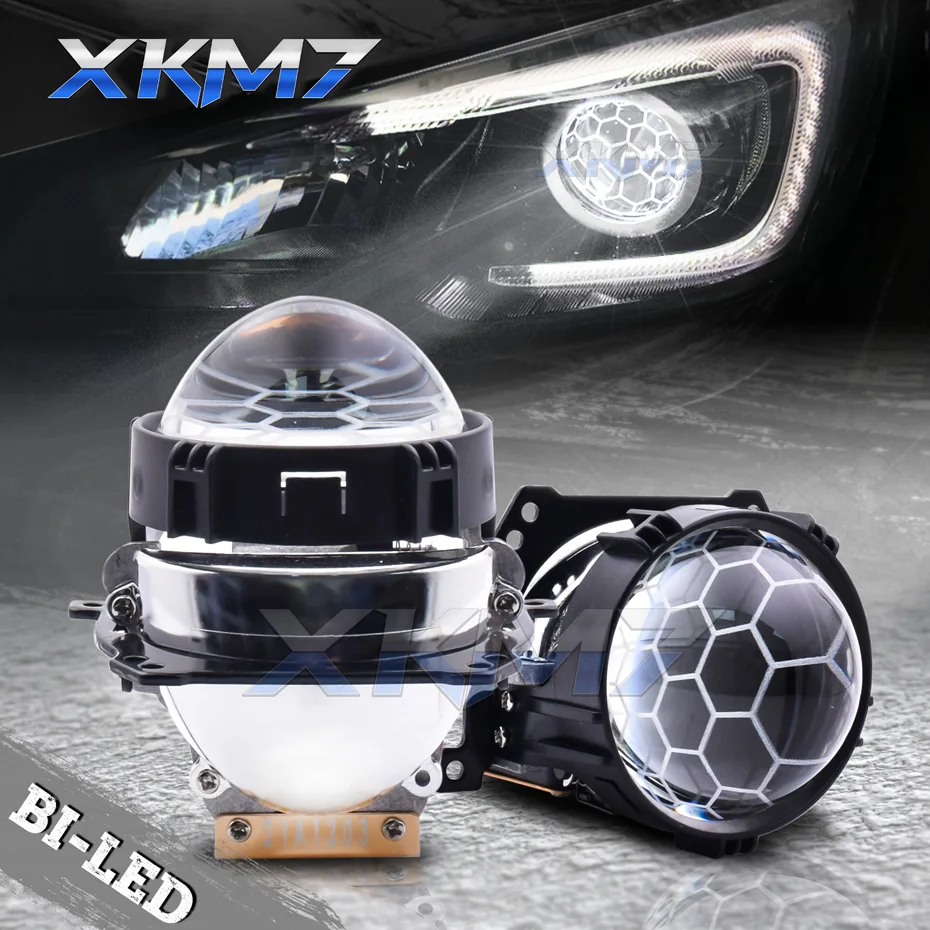 

2.8 inch Car Bi led Lamp Lenses For Headlights Honeycomb Projector Lens For Hella 3R G5 Bracket Auto Car Accessories Tuning DIY