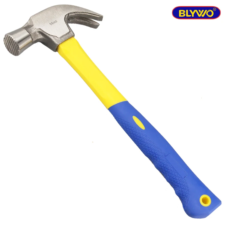 16OZ Claw Hammer Fiberglass Handle Nail Hammer Woodworking Striking Tools carpentry tools Building Tools 3