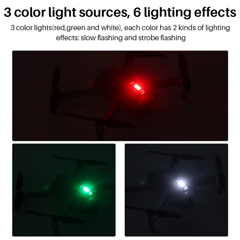 Mavic Mini 2 Drone Light for DJI Mavic 2 Pro Night Fly Visible RGB Drone Accessories Anti-Collision Strobe Lighting Rechargeable