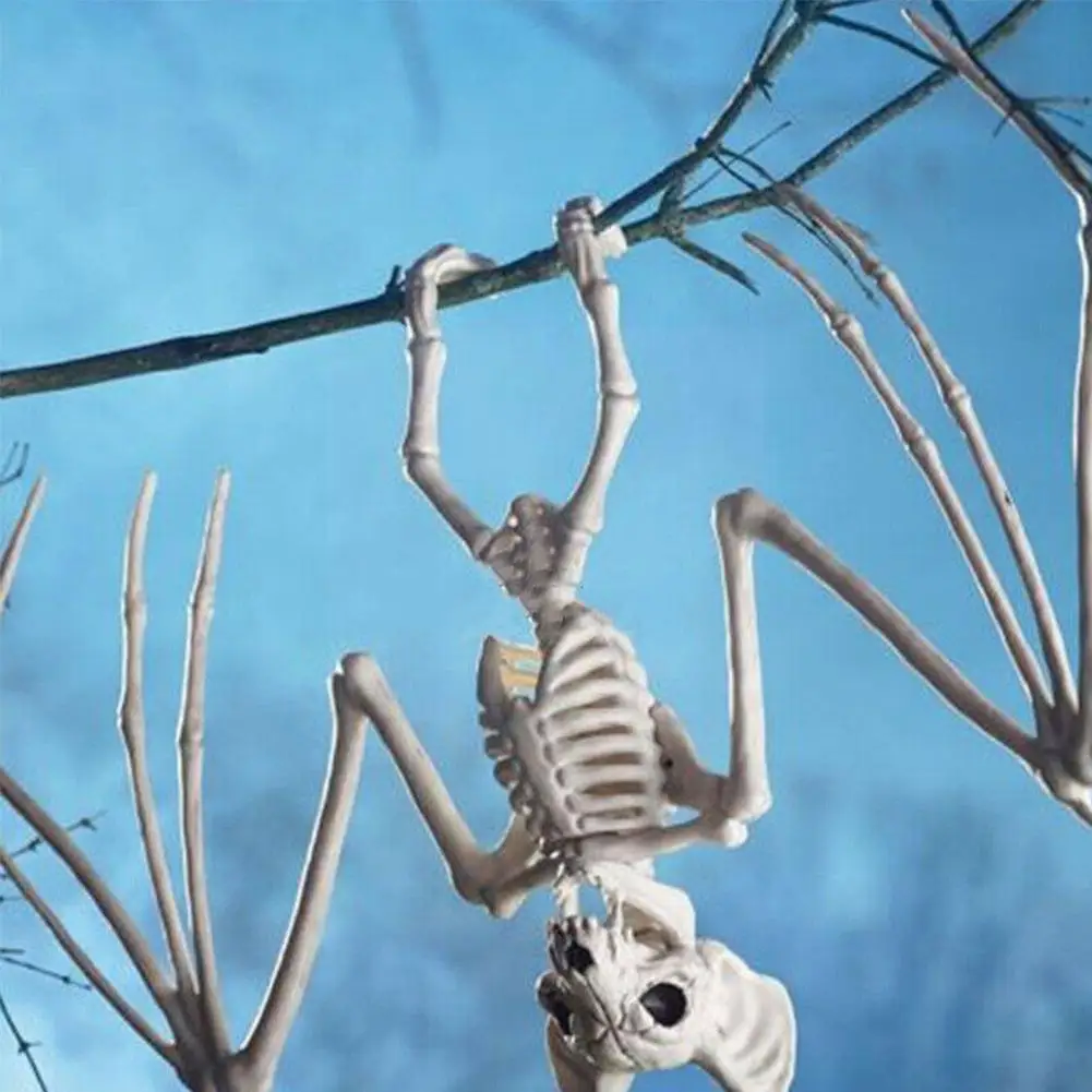 Halloween Horror Bats Skeleton Animal Model Festival Party Decoration Lifelike Creepy Decor B8T6 | Дом и сад