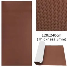 Audew 2400x1200x5 мм 1 рулон коричневая эва самоклеящаяся пена лодка пол морской искусственный тик лодка яхты настил лист коврик коврики стикер