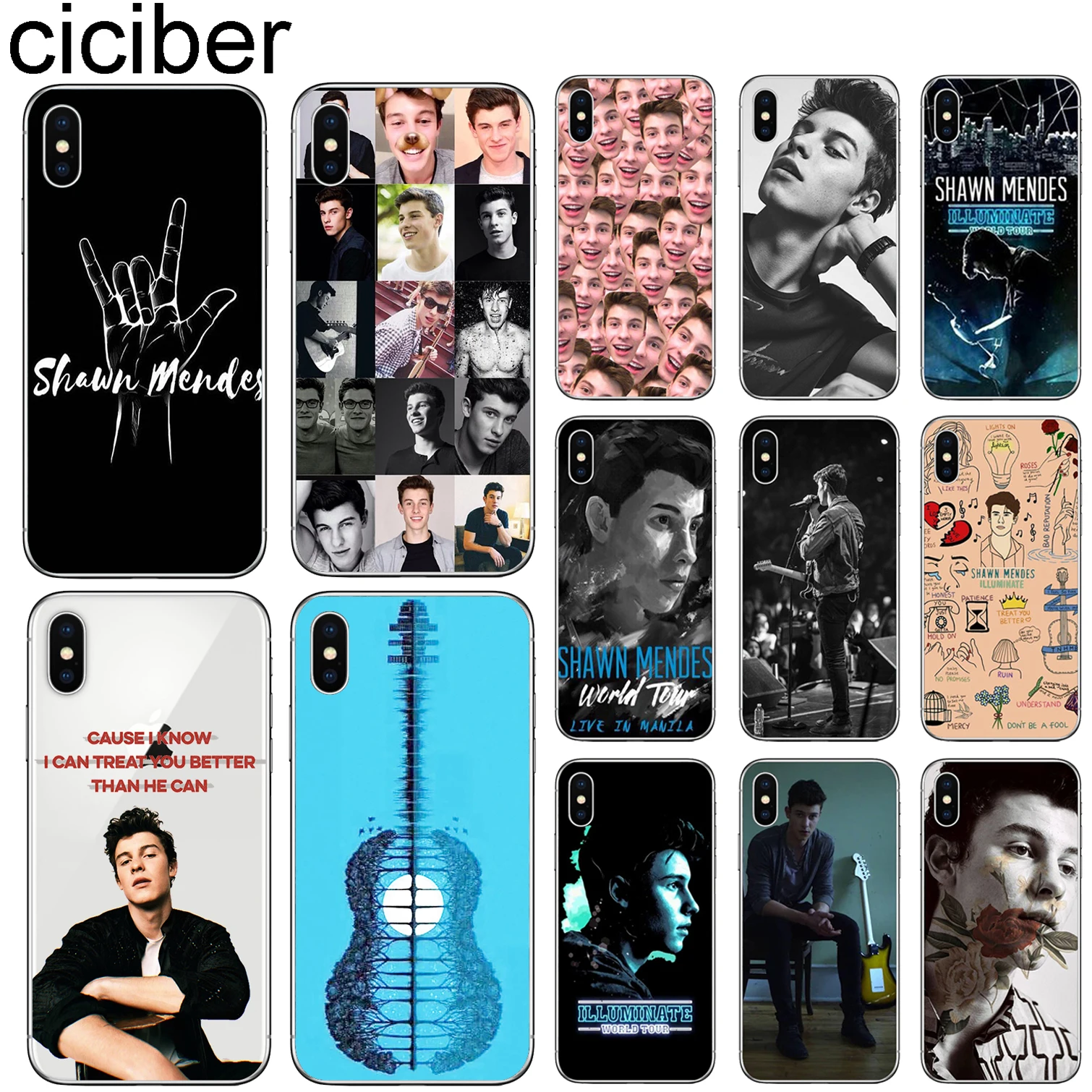 Ciciber Shawn Mendes для Iphone 11 Pro Max 7 8 6 6S Plus 5S SE Мягкий силиконовый чехол из ТПУ X XR XS MAX