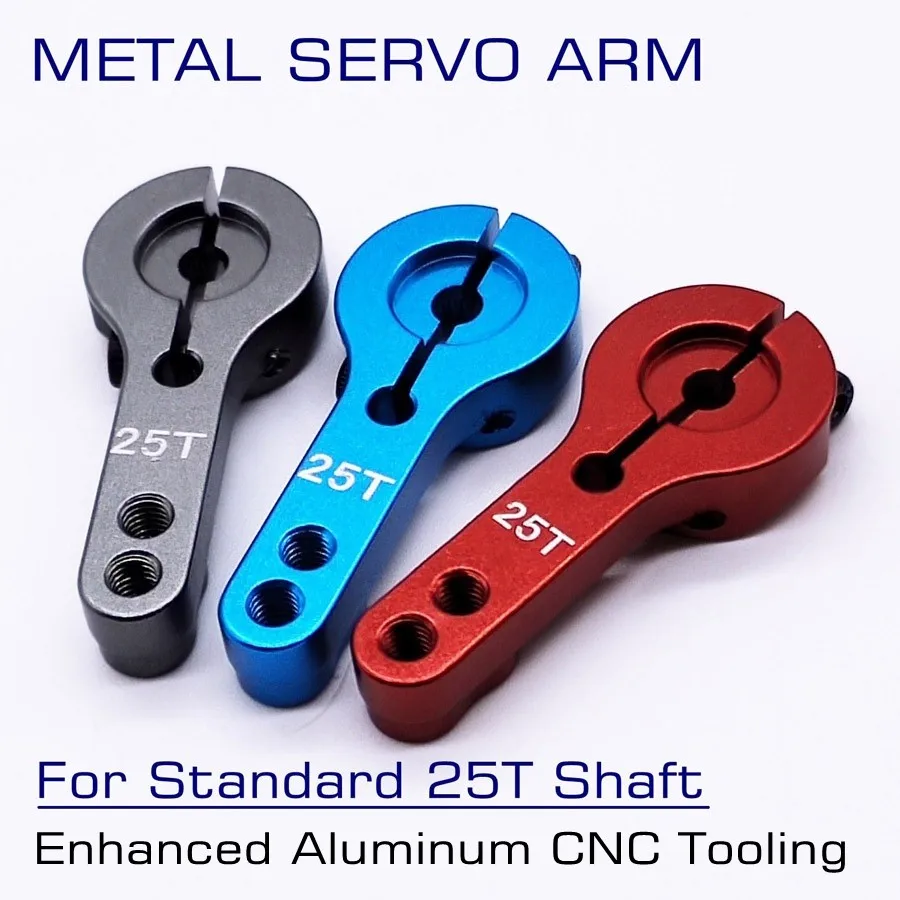 Full Metal Cnc 25t Servo Arm Horn M3 Threads For Futaba Savox Jx Servo