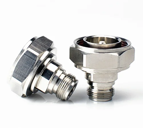 1PC NK/L29J RF Microwave Coaxial Adapter L29 7/16 DIN Male To N Female Connector Adaptor antenna adapter rf adapter kit
