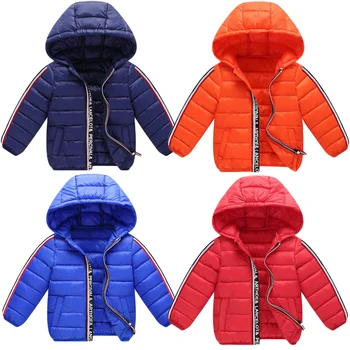 

Toddler Baby Girls Coat Winter Kids Jacket Boys Hooded Outerwear Infant Baby Clothes Down Cotton Parkas Children's Clothing1-6Y