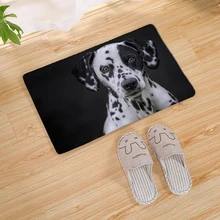 Paillasson imprimé avec images de chien, tapis de sol, de cuisine, de porte, de salon, d'extérieur, 80CM
