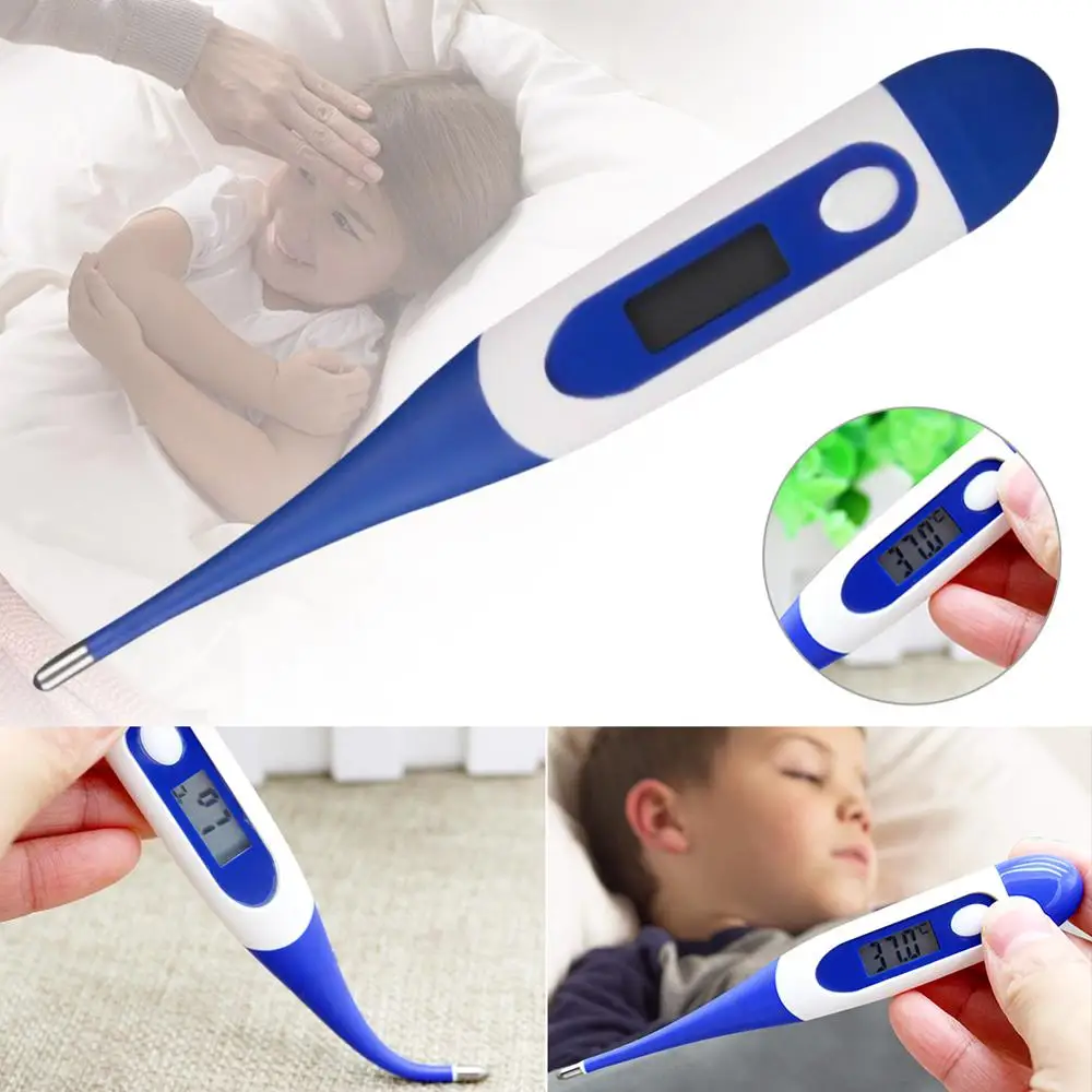 

In Stock!!! LED Digital Thermometer,Mercury-Free Beep Alert Children Thermometer with Flexible Tip for Infants, Children, Adults