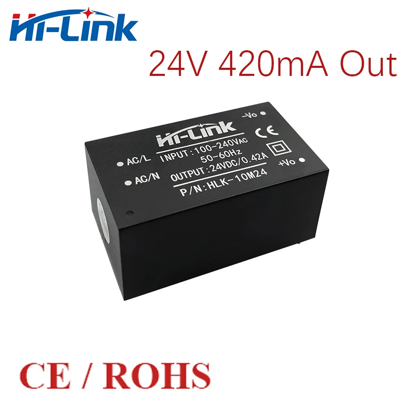 85 264v до 10W 24V 416mA AC DC pcb установленный источник питания Hi Link HLK 10M24 10 шт./лот