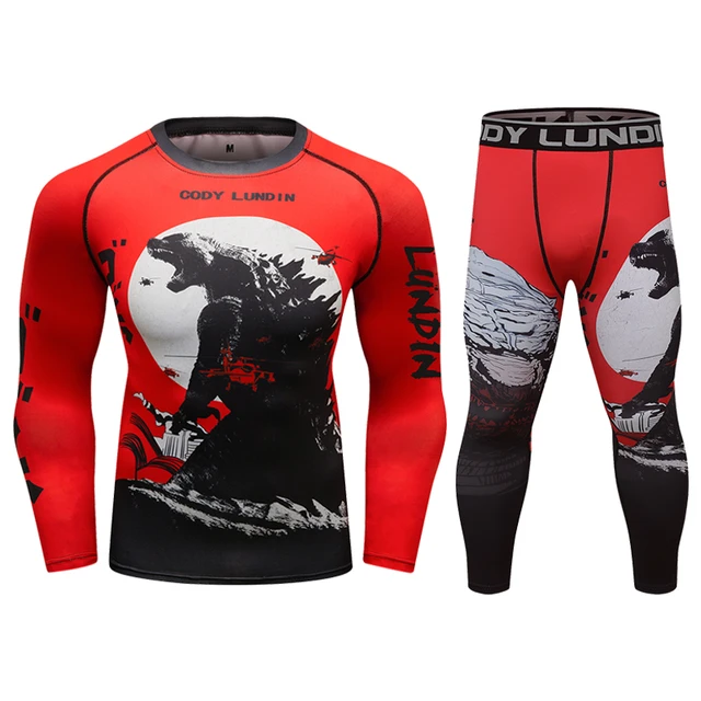 Cody New Men MMA Compression T-shirt Shorts Spats Set Jiu jitsu Rashguard  Fitness Bjj Boxing Boxe Sport Suits Men Active Wear - AliExpress