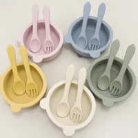 BPA Free Soft Silicone Spoon For Baby Utensils Set Auxiliary Food Toddler Learn To Eat Training Bendable Fork Children Tableware 1