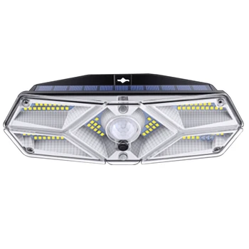 

For Outdoor Garden Lighting 1pc Super Bright 104LED Wall Lamp IP65 Waterproof 6500-7000K Solar Motion Sensor Light Mayitr