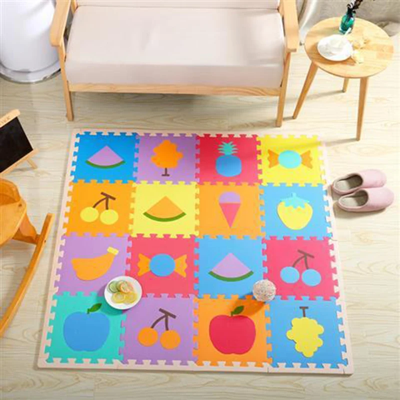 30 * 30 Children Puzzle Digital Cartoon Puzzle Foam Mat Bedroom Stitching Baby Climbing Mat Non-slip Game Climbing Mat Soft Play