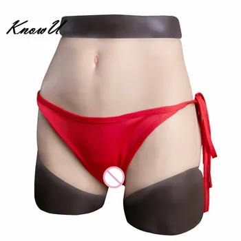 

KnowU Pore Parts Hair Private Silicone Inserted With Urinary Panty panty de silicona силиконовые трусики culotte en silicone