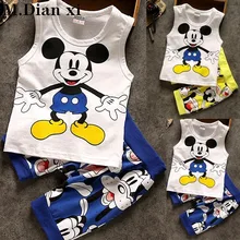 Комплект для мальчиков; коллекция года; сезон весна; Лидер продаж; детская одежда для малышей; жилет без рукавов с принтом; футболка; Детский комплект с жилетом