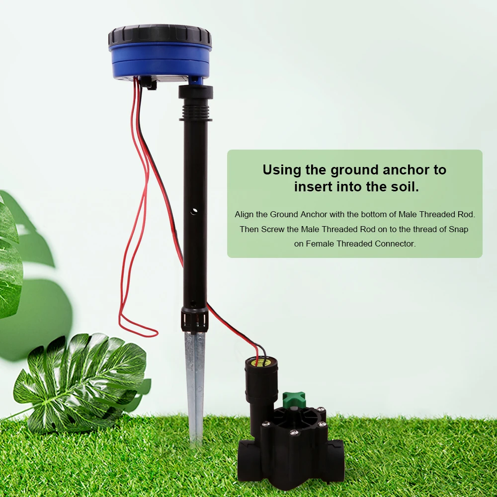 1 Station Garden Automatic Irrigation DC 3V Input Controller Water Timer Watering System Used with 9-12V DC Solenoid Valve#21873 6