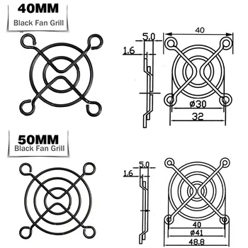 

10 Pieces Fan Grills Metal Mesh Finger Guard Protective Net Fan Grill Computer Case Fan Grill 60/70/80/90/92/120/140MM Mesh