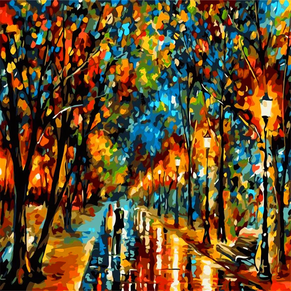 

Abstract Lover Theme Painting by Numbers with Combo Inner Frame Packed in Colorful Box with 4050 size Colorful Canvas and Brushs