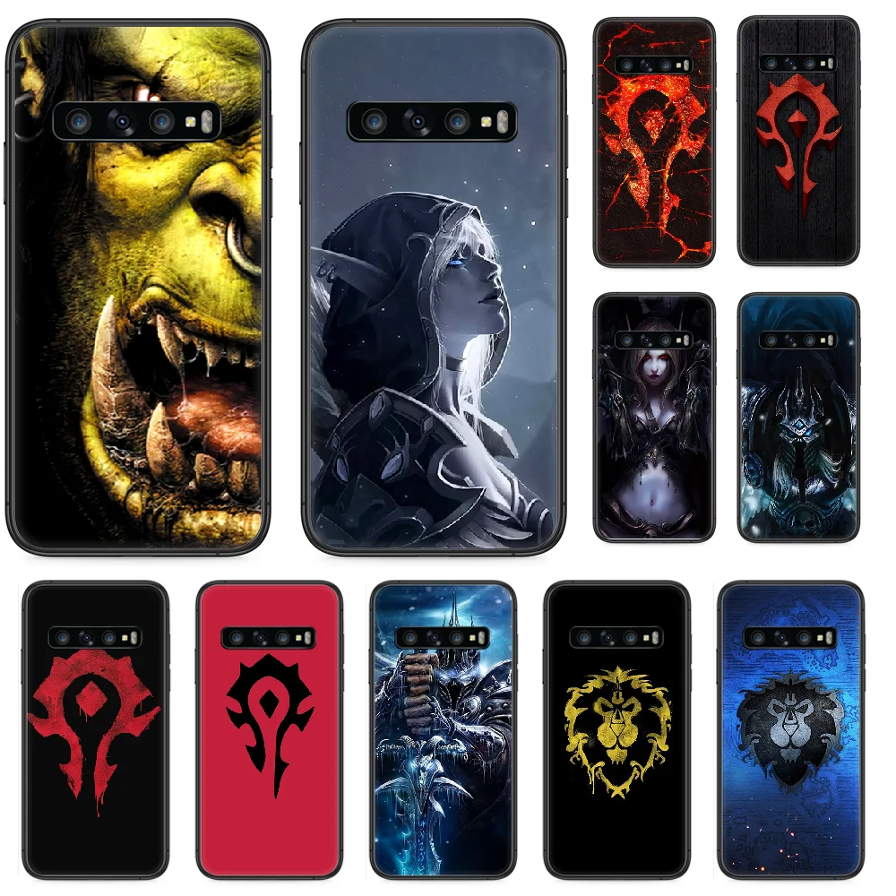 Чехол для телефона World of Warcraft Samsung Galaxy S 10 20 3 4 5 6 7 8 9 Plus E Lite Uitra черный