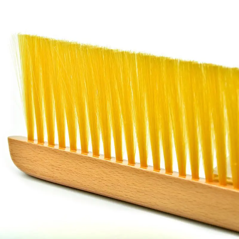 Wooden Handle Beekeeping Tools Bee Sweep Brush Soft Bristles Beehive Equipment E65B