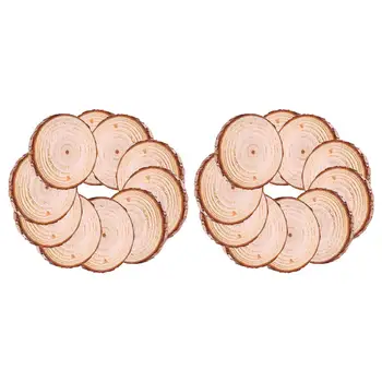 

Wedding Decoration Rustic Natural Wood Log Slices Discs for DIY Crafts Wedding Centerpieces Accessories