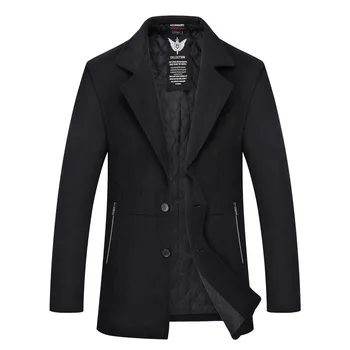 

Wool What About Coat Male Medium Length Money Extra Large Woolen Windbreaker Plus Fat Increase Code Fat Fat Man Thick Cloak