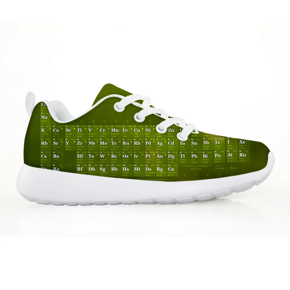 New Periodic Table of Elements Spring New Children's Shoes Mesh Breathable Casual Running Shoes Children Chemical
