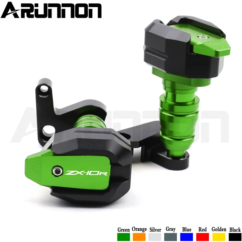 For KAWASAKI ZX-10R ZX10R ZX 10R 2008 2009 2010 Motorcycle CNC Falling Protection Frame Slider Fairing Guard Crash Pad Protector |