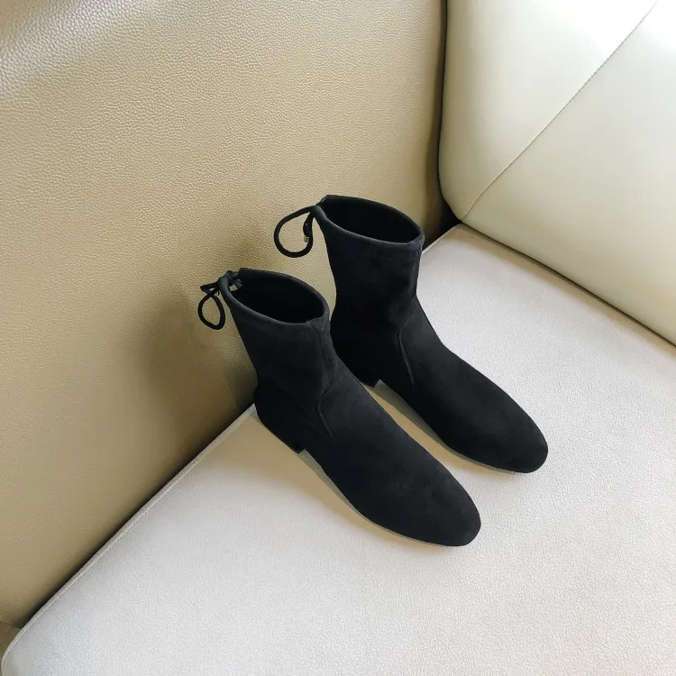

Big Size 9 10 11 12 boots women shoes ankle boots for women ladies boots shoes woman winter After band round head suede