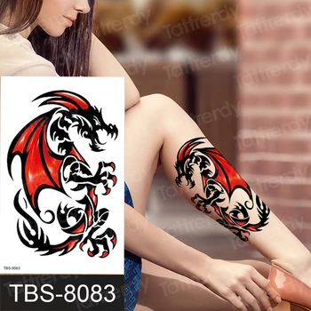 

temporary tattoo dragon animals tiger arm sleeve tattoo shoulder chest sexy body tattoo for men women decal tatoo waterproof