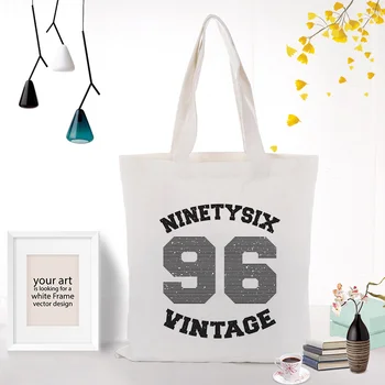 

Text type Handbag Canvas Shopping Bag Text DIY Daily Use Tote Bag Custom Print Logo Eco Ecologicas Reusable Recycle