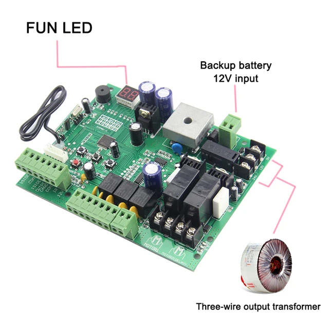 Universal Type 24V PCB Board For Automatic Double Arms Swing Gate Opener Control Board Panel Smart Control Center System 5