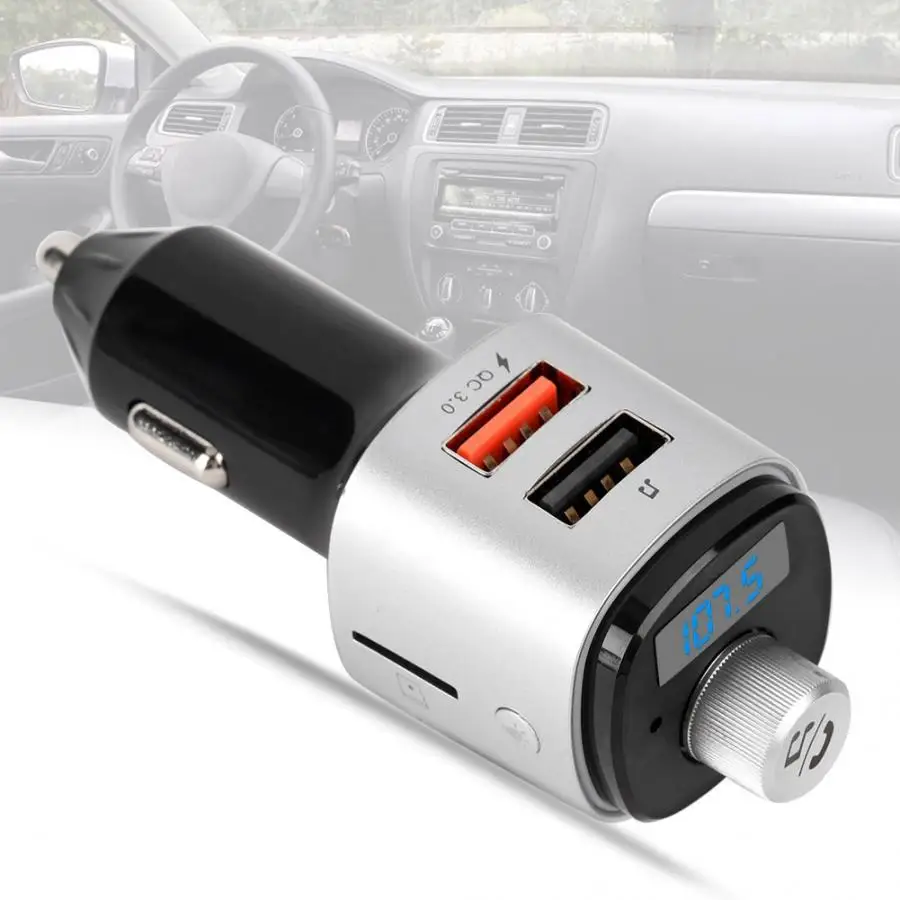 Многофункциональный Bluetooth 4,2 автомобильный MP3 музыкальный плеер fm-передатчик Hands-Free телефон зарядное устройство аудио mp3-плеер автомобиль