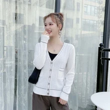 

10 PCS Wholesale Women Elegant Long Sleeve cardigan Andy wool Sweater New Cardigan Soft Flexible Knitted warm sweaters