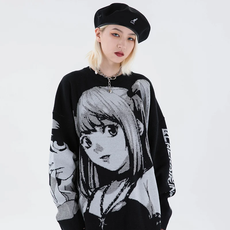 Anime Streetwear Harajuku Sweater Vintage Retro Japanese Aesthetic