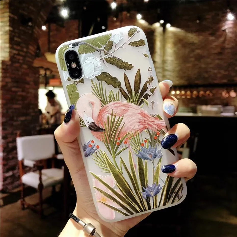 MOUSEMI Luxury 3D Silicone Case For iPhone 6 7 6S 8 Plus 5S SE X XS MAX XR Shockproof Flower Phone Case For iPhone 6 7 Case Girl (6)