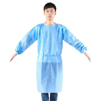 

10 Pcs Disposable Protective Isolation Gown Indoor Outdoor Dustproof Coverall For Women Men Anti-fog Anti-particle