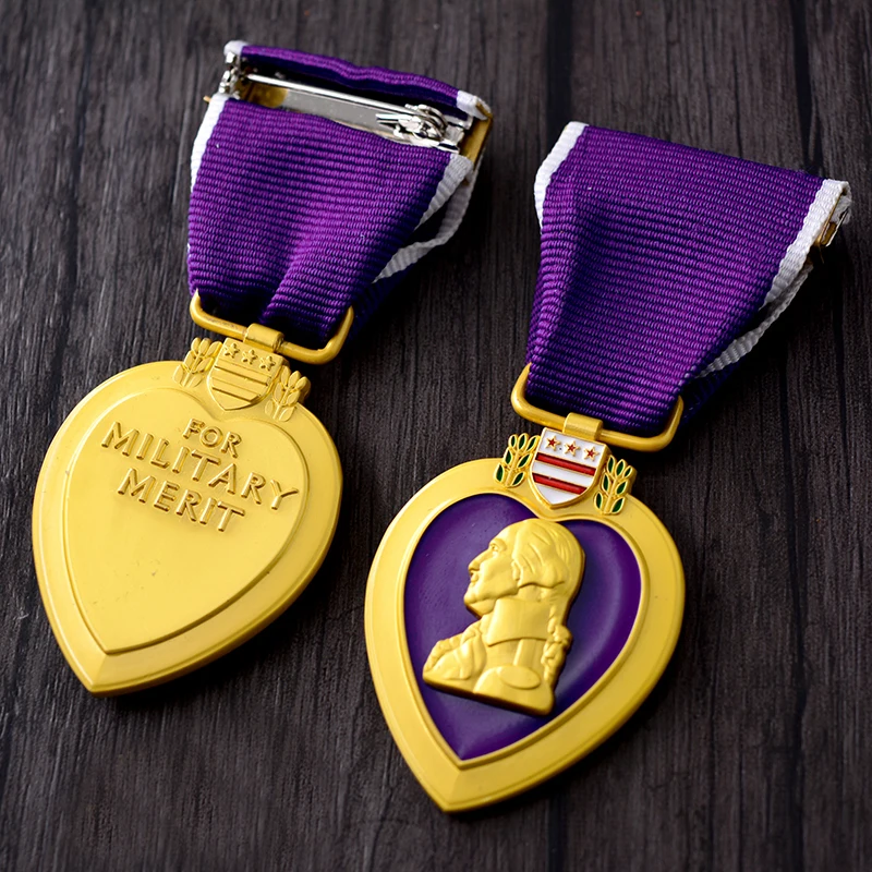 Military Order of The Purple Heart USA Military MedalPins & Badges