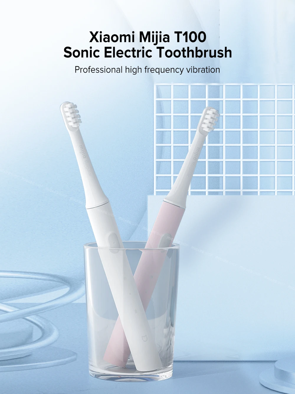 Original Xiaomi T100 Sonic Electric Toothbrush Adult Ultrasonic Automatic Toothbrush USB Rechargeable Waterproof Tooth Brush 46g Original Xiaomi T100 Sonic Electric Toothbrush Adult Ultrasonic Automatic Toothbrush USB Rechargeable Waterproof Tooth Brush 46g