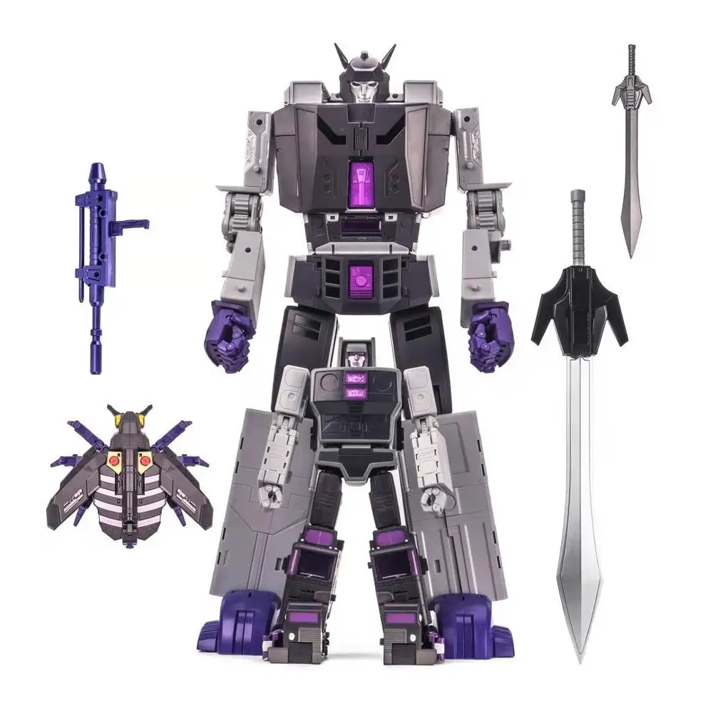 

In Stock DX9 Transformation D14 D-14 Motormaster Menasor Capone Attila With Trailer Action Figure Robot Toys With Box