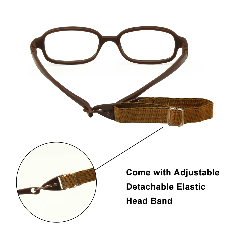 Flexible Kids Eyeglasses Frame Size 45/16 No Screw, TR90 Children Glasses, Unbreakable Safe Light Boys Girls Optical Glasses