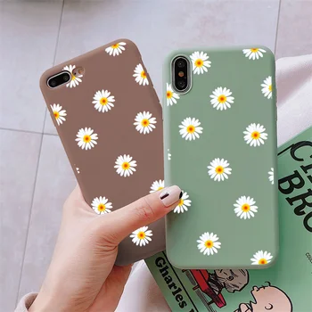 

Color Matte TPU Case For Xiaomi Redmi Note 8 Pro 8T 7 5 6 7A 8A Mi 9 SE Pro A3 A1 5X A2 8 Lite 9T F1 CC9 CC9e Play Flower Cover
