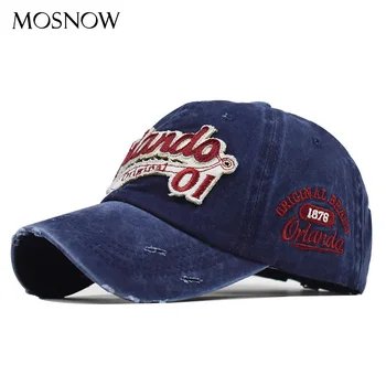 

Retro Washed Baseball Cap Summer Letter Embroidered Visor Hat Outdoor Denim Hip Hop Hat adjustable Snapback Caps Hat Casquette
