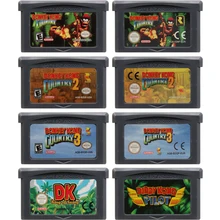 

Video Game Cartridge 32 Bit Game Console Card for Nintendo GBA DS Donkey Kong Games Series