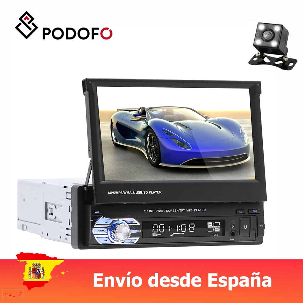  Podofo 1Din Car Audio 7