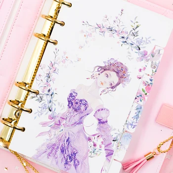 

6pcs/set A6 Notebook Journal Agenda Index Divider Spiral Inner Paper Loose Leaf Stationery Office School Supplies