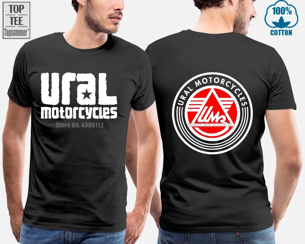 Limited Ural Motorcycles T-Shirt | New Pustinja Modern Sidecar Biker Tee Shirt Mens 2019 Shirts Printing Cool T Мужская одежда