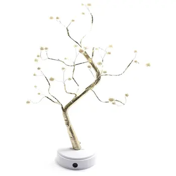 

Creative Led Tree Lights Gypsophila Touch Gift Bedroom Christmas Decoration Night Light Wedding Home Party